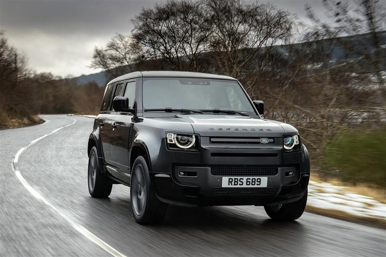 Land Rover Defender driving