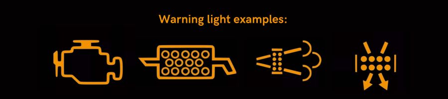 warning light examples for blocked DPF